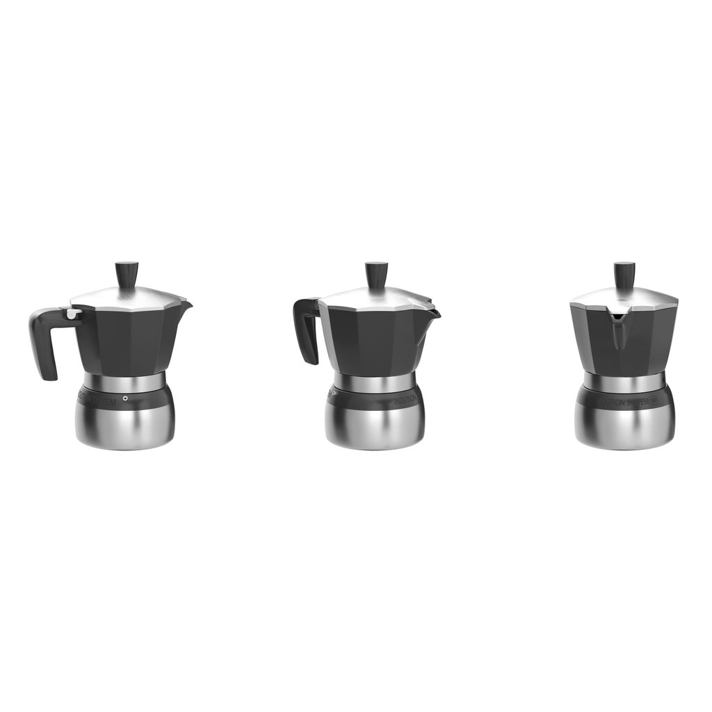 Bialetti New Moka Induction 6 Tasses Noir
