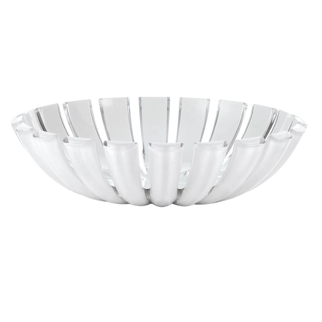 GUZZINI košara Grace, bijela, 25 x 6.5 cm