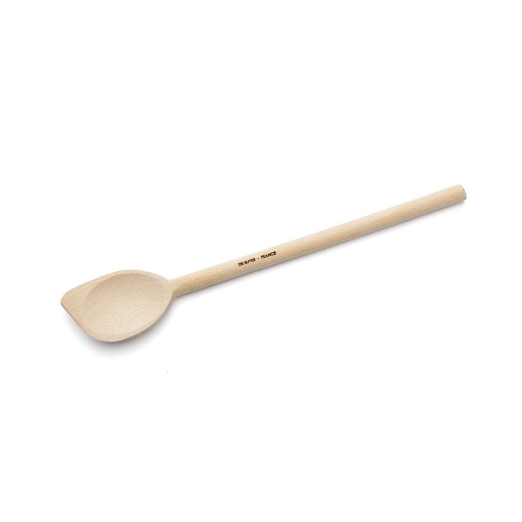 De Buyer drvena kuhača s rubom za miješanje hrane, 30 cm