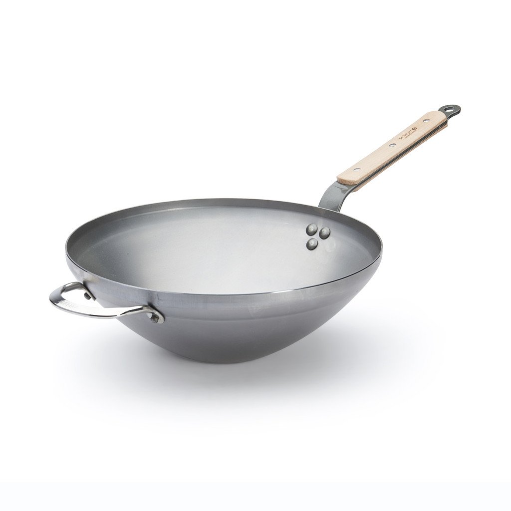 De Buyer Mineral B Bois wok, 32 cm