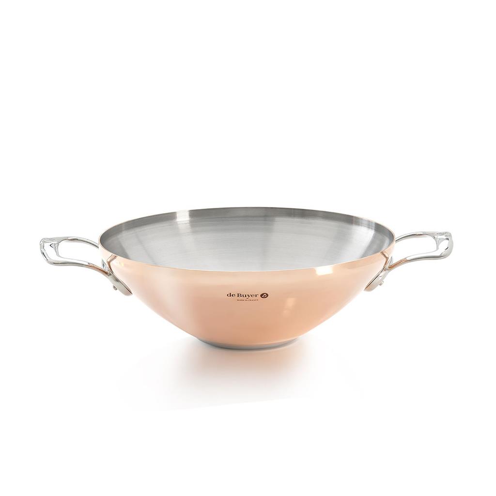 De Buyer PRIMA MATERA bakreni wok s dvije ručke