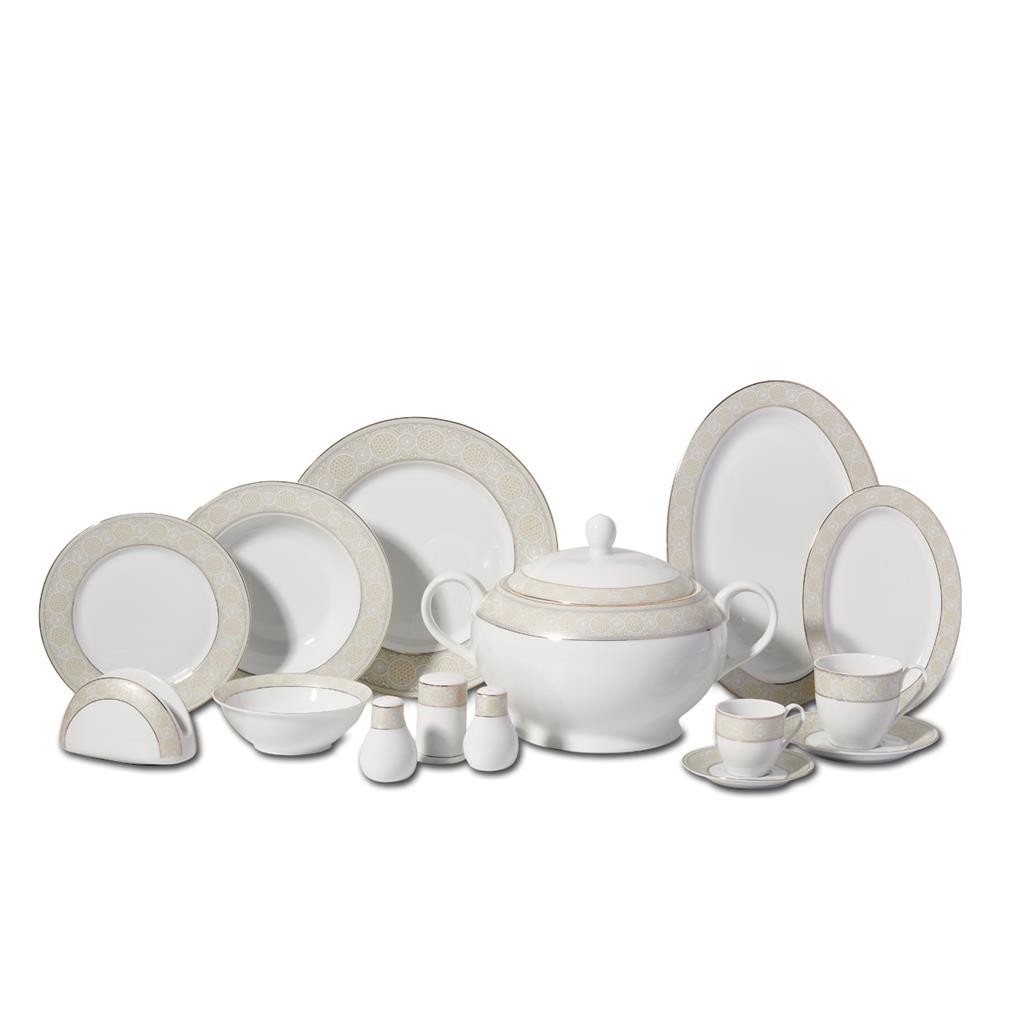 Korkmaz DESTINA SUPER WHITE 86 dijelni servis/set za jelo