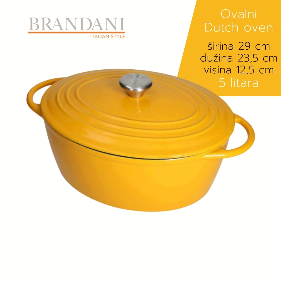 Brandani ovalni Dutch oven LONCI&POKLOPCI by Bajde