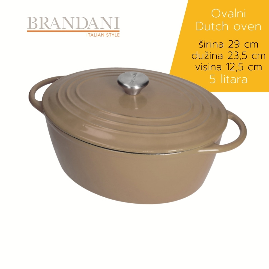Brandani ovalni Dutch oven LONCI&POKLOPCI by Bajde