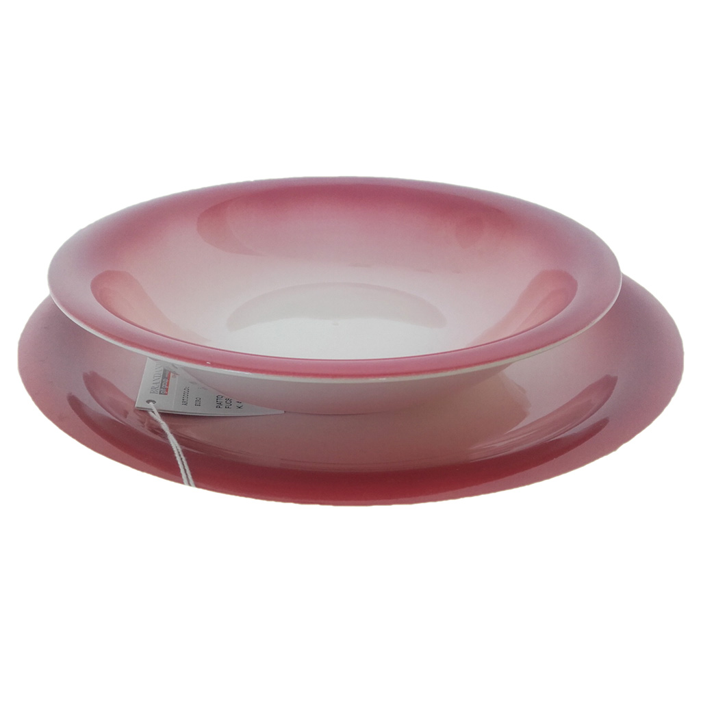BRANDANI SET 12 TANJURA PLITKIH I DUBOKIH FUCSIA