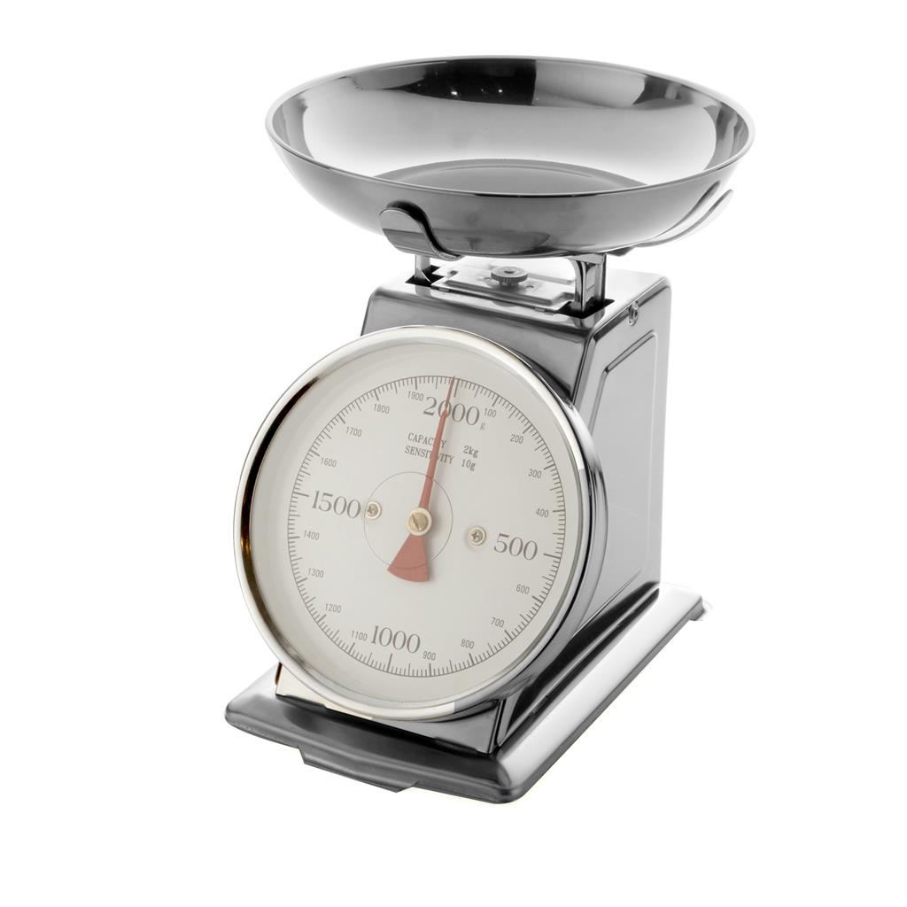BRANDANI kuhinjska analogna vaga, 2 kg, inox