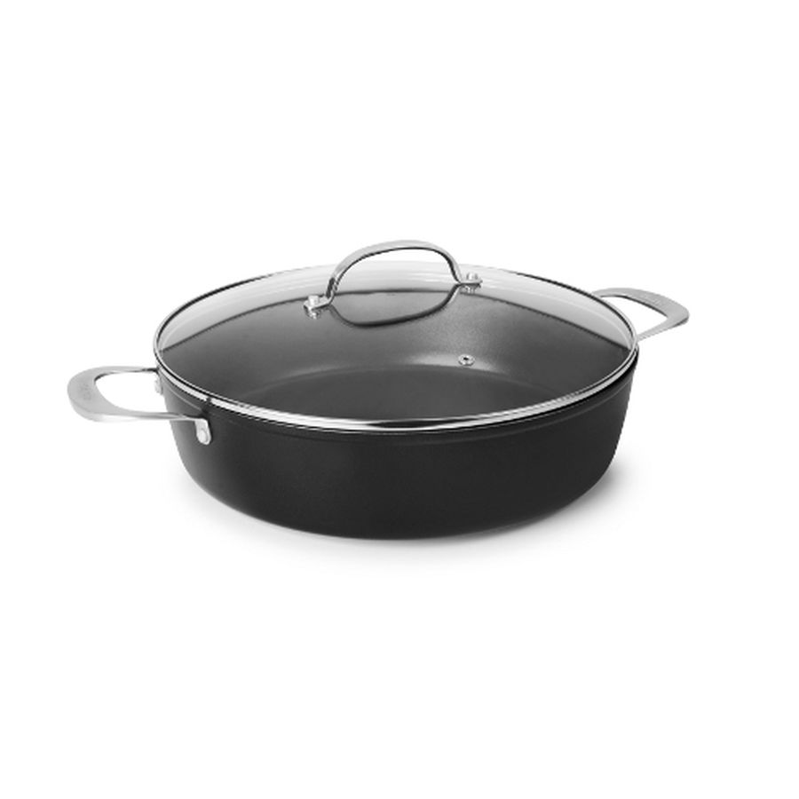 Ibili Titan okrugli niski lonac sa staklenim poklopcem, 32 cm