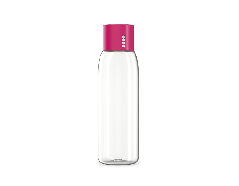 JOSEPH JOSEPH boca za vodu s brojačem, 600 ml, roza