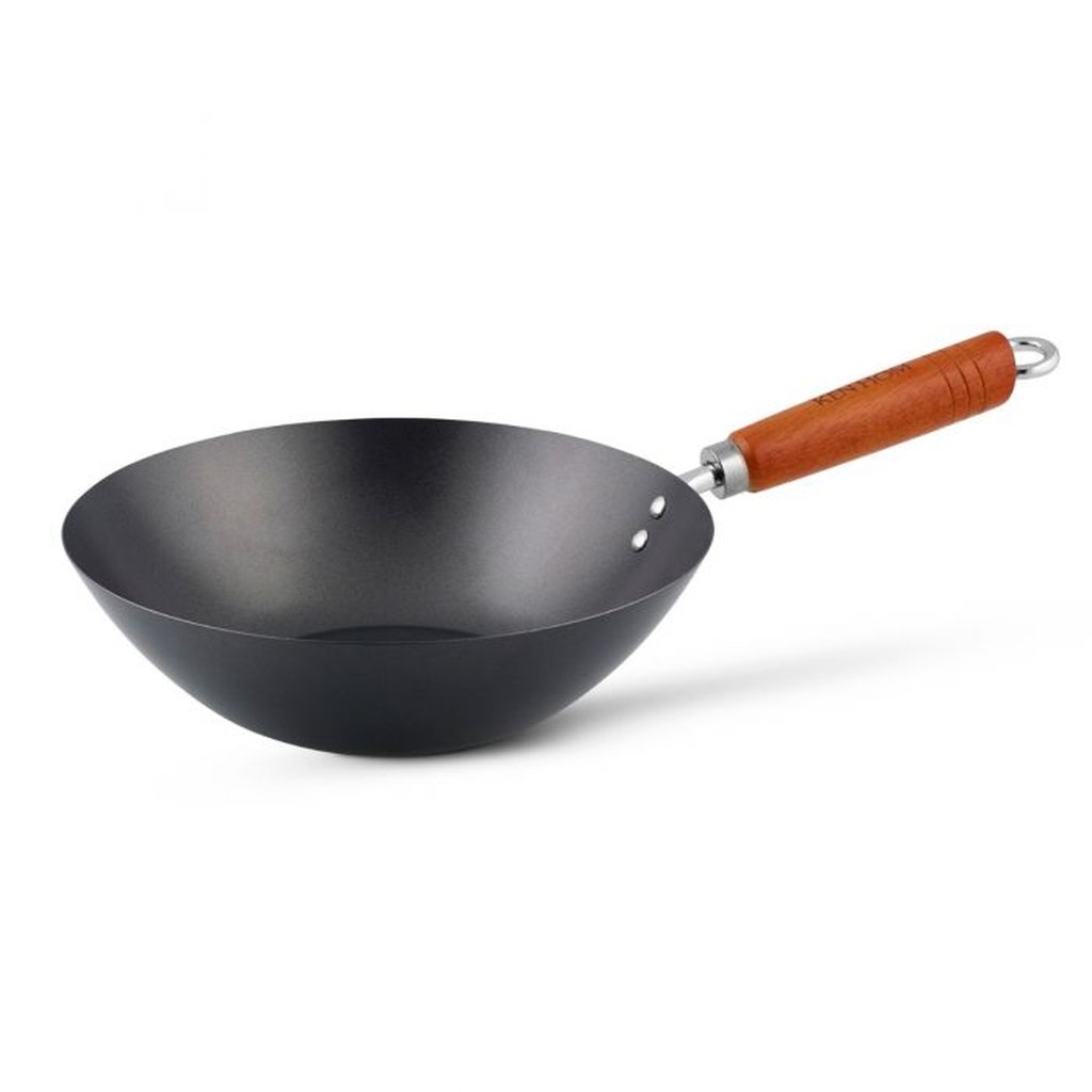 KEN HOM CLASSIC non-stick čelični wok s drvenom drškom / 27 cm