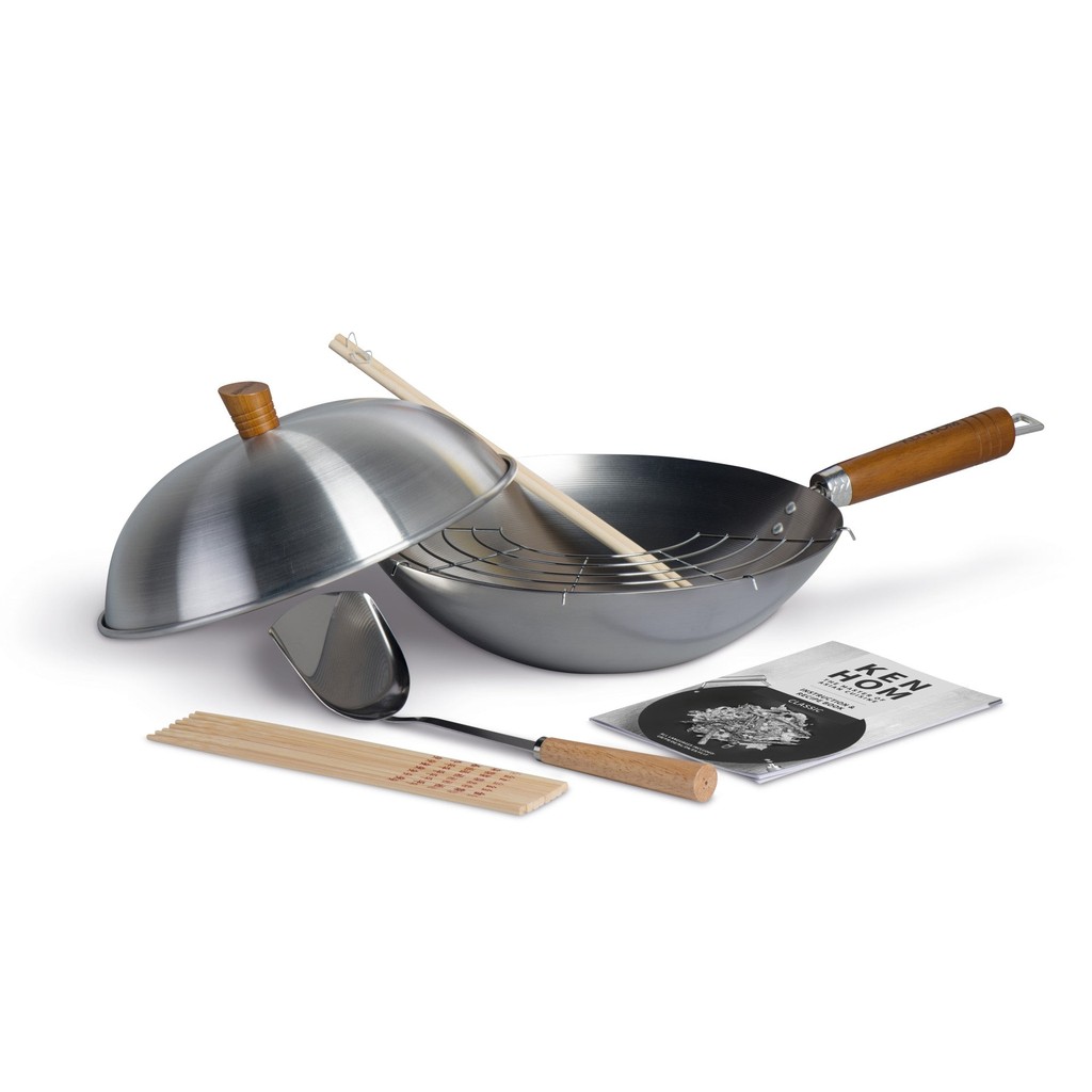 Ken Hom Classic 10u1 čelični wok set, 31 cm