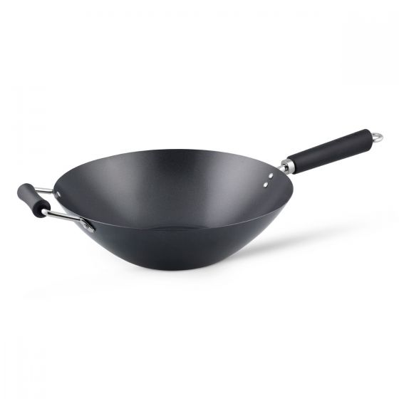 KEN HOM EXCELLENCE non-stick čelični wok s 2 bakelitne drške / 35 cm