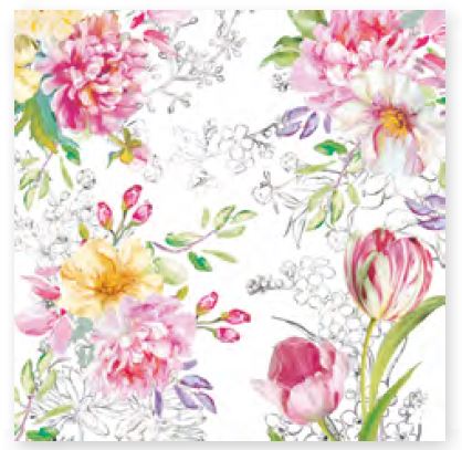 EASY LIFE QUEENS GARDEN paket od 20 salveta / 3 sloja / 33x33 cm