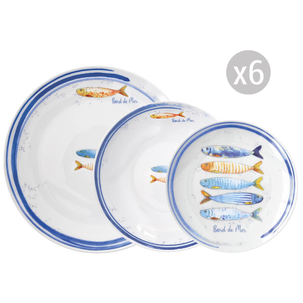 Easy Life Bord De Mer 18 dijelni set suđa, za 6 osoba - LONCI&POKLOPCI ...