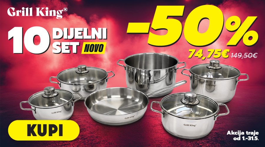 Set posuđa za ozbiljno kuhanje u svakom domu – SMART 10u1 set inox posuđa