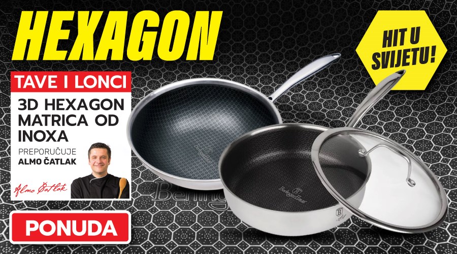 Hexagon non-stick saćaste 3D tave