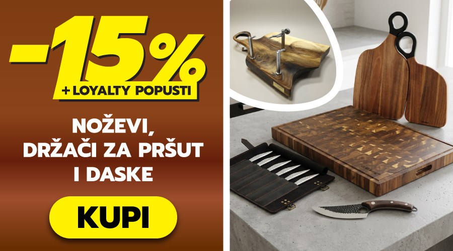 VRUĆI TJEDAN! Grill King noževi i daske