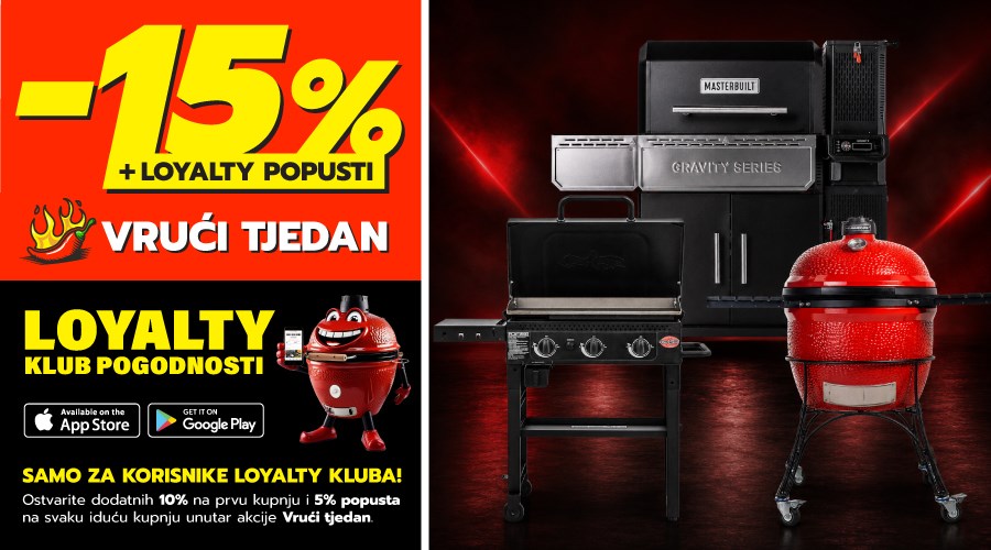 VRUĆI TJEDAN! Masterbuilt, Kamado Joe i Char-Griller BBQ program