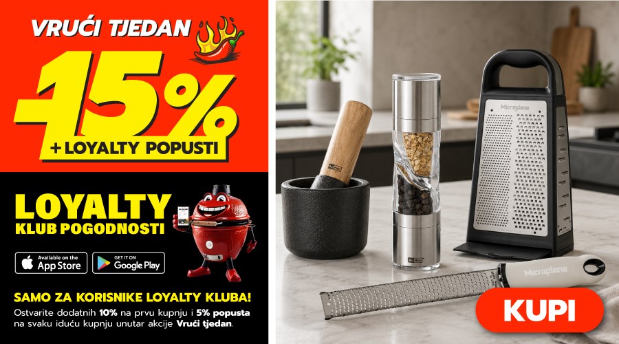 VRUĆI TJEDAN! Precizni kuhinjski pomagači brendova AdHoc i Microplane