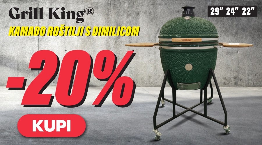 Grill King kamado roštilji s dimilicom i dodatnom opremom