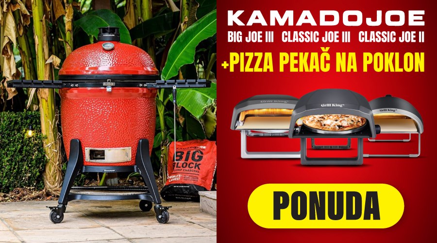 Kamado Joe + Grill King pizza pekač GRATIS + dodatni Loyalty popusti