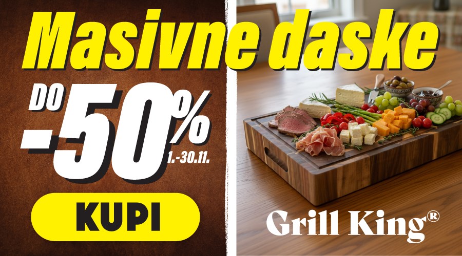 Grill King End Grain daske s dva lica - masivne i elegantne