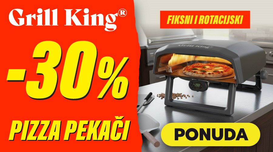 Pizza kao iz restorana – sada 30% jeftinije uz Grill King Pizzaiolo 12!