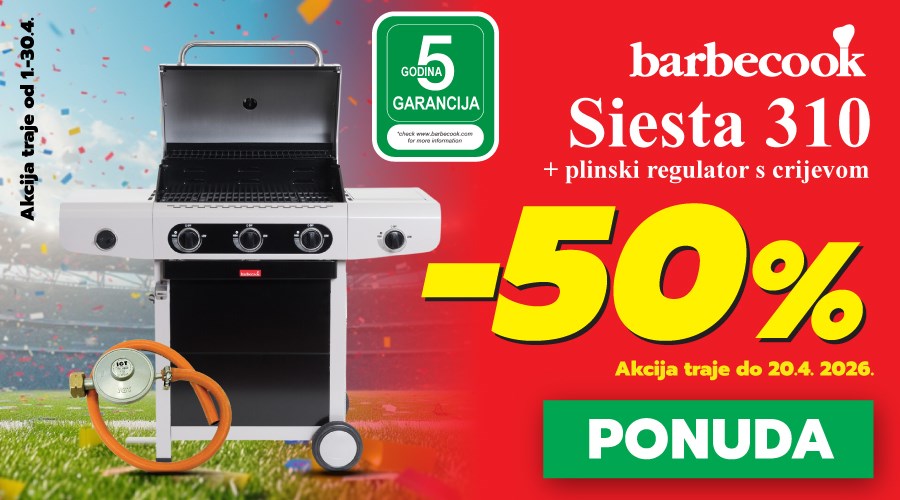 Pripremi se za Svjetsko uz odlične Barbecook roštilje do 50% popusta