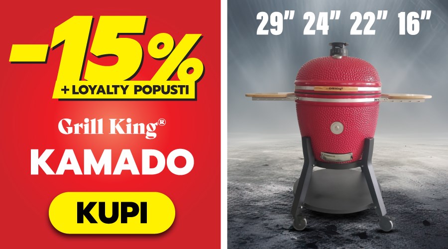 Grill King kamado roštilji s dimilicom i dodatnom opremom