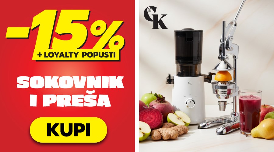 VRUĆI TJEDAN! Uređaji za prirodno cijeđenje sokova