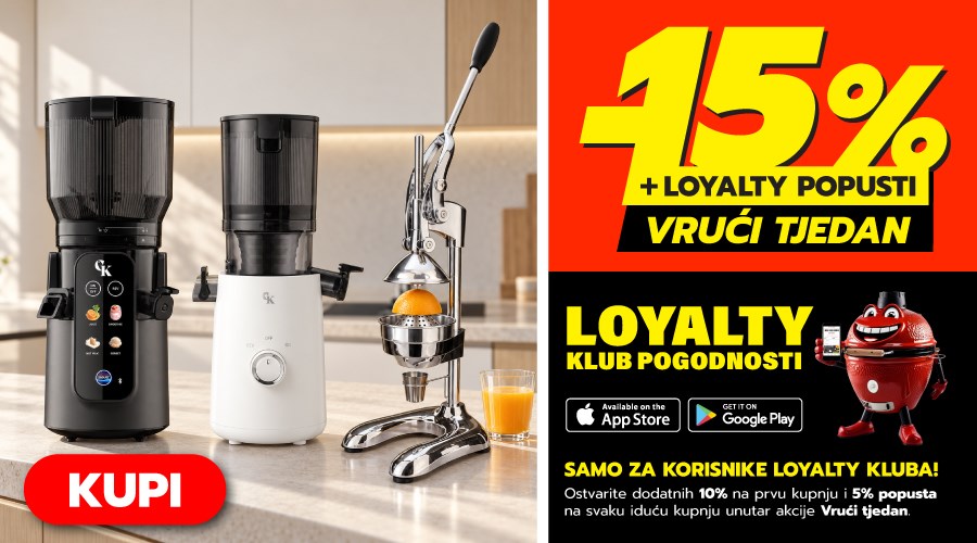 VRUĆI TJEDAN! Grill King sokovnici za svježe cijeđene sokove uz 15% + loyalty popusti
