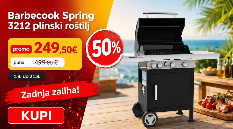 Barbecook Spring 3212 plinski roštilj najbolji izbor za početnike