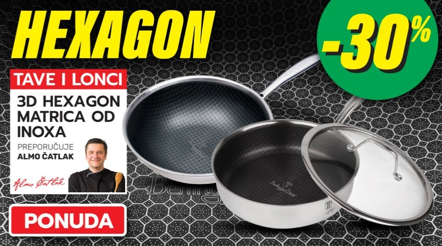 Hexagon non-stick saćaste 3D tave
