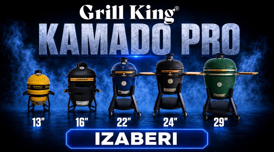 Grill King kamado roštilji s dimilicom i dodatnom opremom