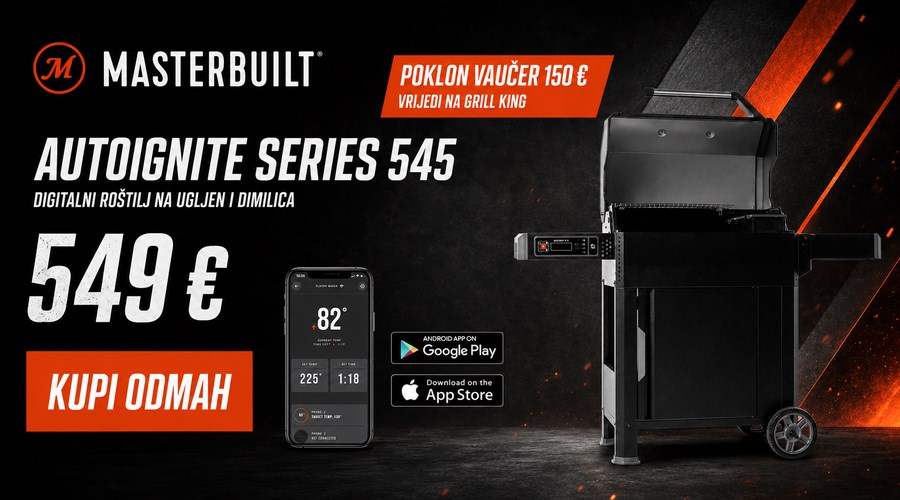 Masterbuilt AutoIgnite 545 – okus ugljena, kontrola na dodir