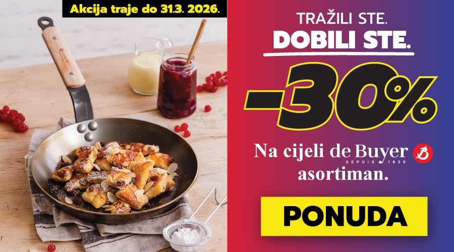 Vrhunsko de Buyer posuđe i kuhinjski pribor