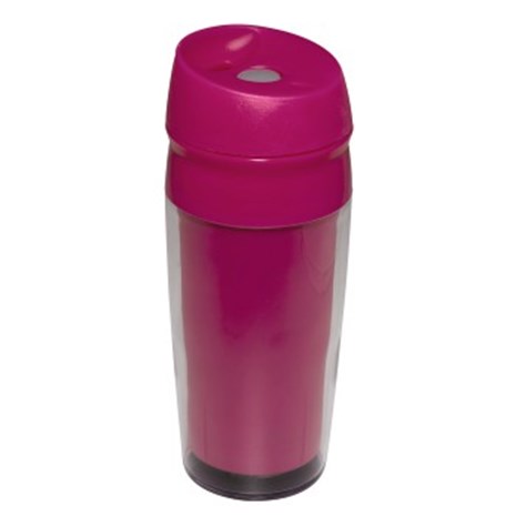 XAVAX Travel Drinking Cup, 0.4l, pink