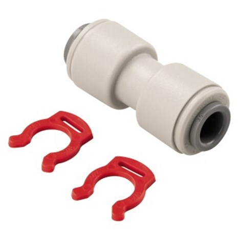 XAVAX Straight Connector for Plastic Pipes, 1/4