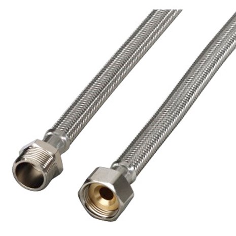 XAVAX Reinforced Water Supply Hose Extension, 0,5 m, 1 piece/poly bag