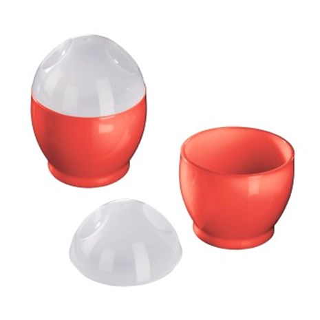 XAVAX Set of 2 Microwave Egg Cookers, Polypropylene, 6 x 8 cm