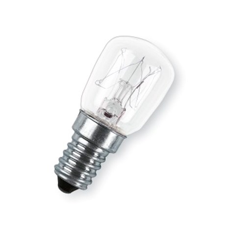 XAVAX Bulb for Cooling Appliances, 25W, E14, pear-shaped, clear