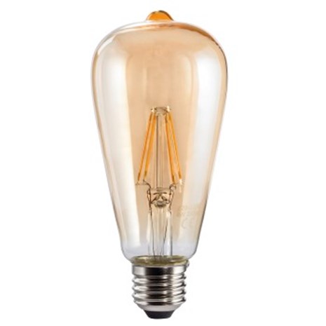XAVAX LED Filament, E27, 350lm replaces 32W, vintage bulb, warm white