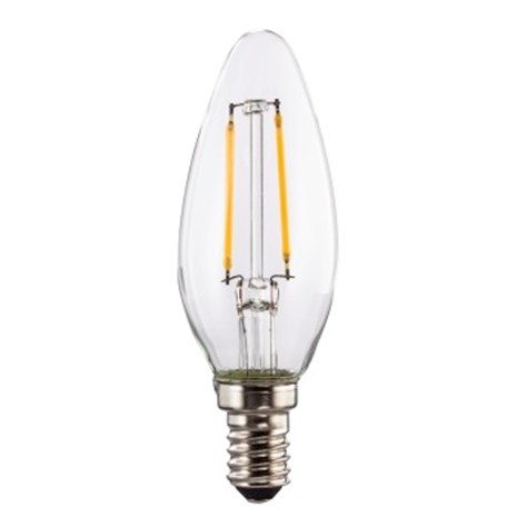 XAVAX LED Filament, E14, 250lm replaces 25W, candle bulb, warm white
