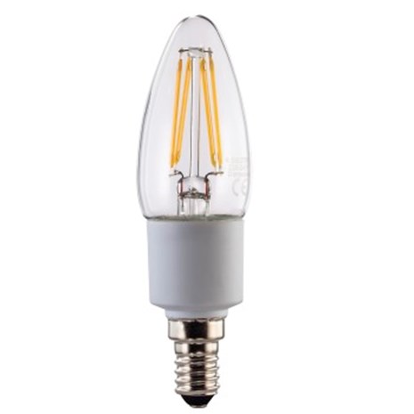 XAVAX LED Filament, E14, 470lm replaces 40W,candle bulb, warm white,dimmble