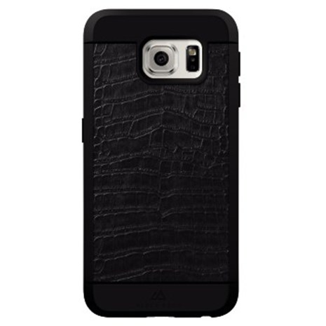 HAMA Material Case Croco Cover for Samsung Galaxy S6, genuine leather, black