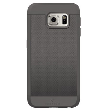 HAMA Material Case Mesh Cover for Samsung Galaxy S6, genuine leather, grey