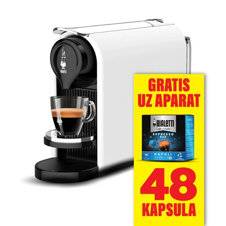Bialetti Gioia Plus električni aparat za espresso kavu + 48 kapsula Napoli kave GRATIS