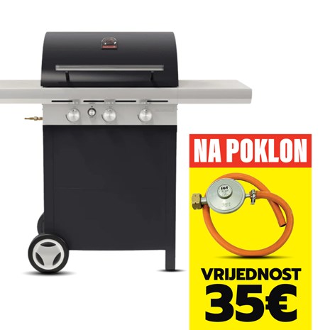 Barbecook Spring 3002 plinski roštilj + plinski regulator s crijevom