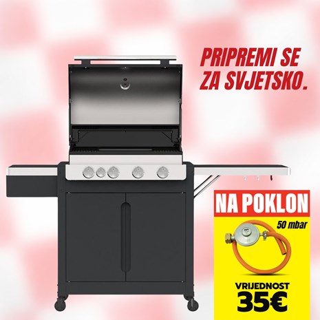 Barbecook Stella 4311 plinski roštilj + plinski regulator s crijevom