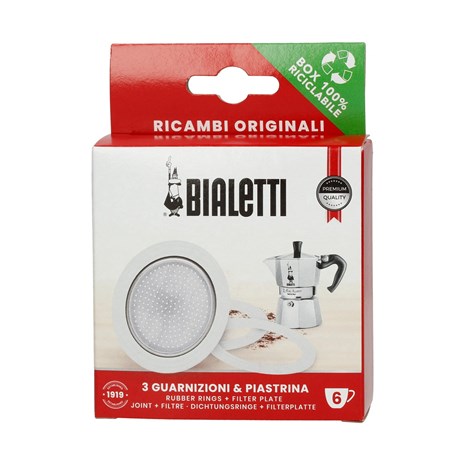 Bialetti set brtvi i filtera za kafetijere, 6 šalica