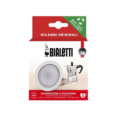 Bialetti set brtve i filtera za kafetijere, 2 šalice
